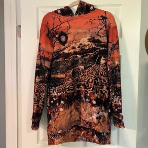 Blackmilk labyrinth slouchy hoodie